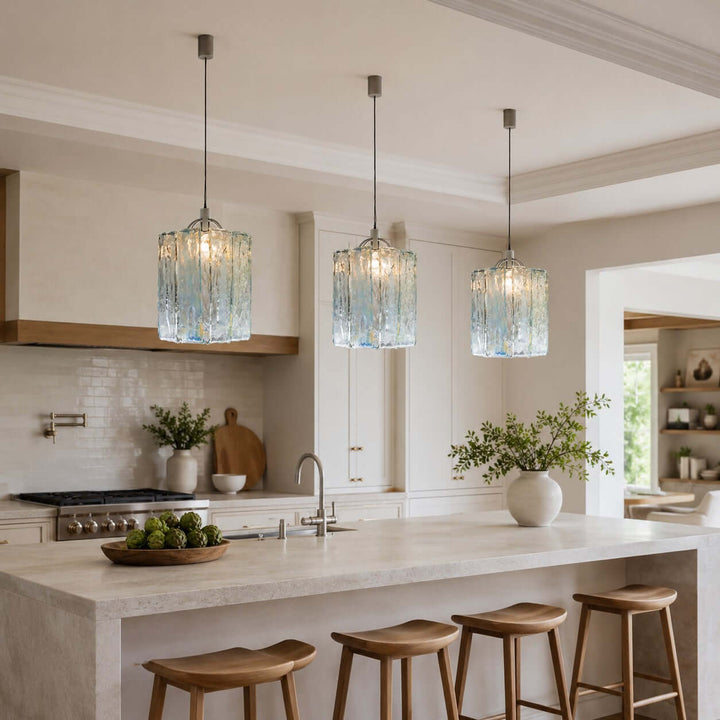Murano Glass Pendant Light for Kitchen Island and Bar Counter