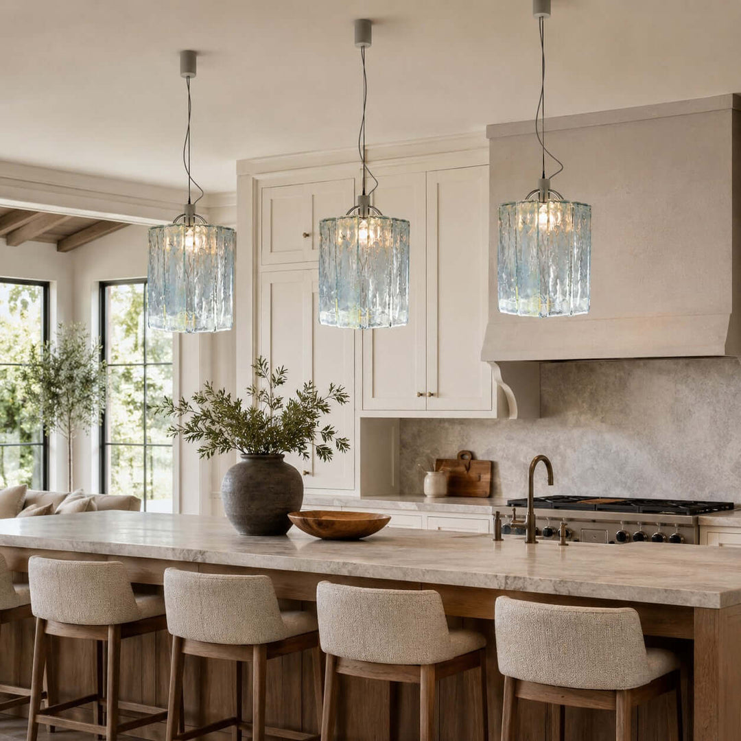 Murano Glass Pendant Light for Kitchen Island and Bar Counter