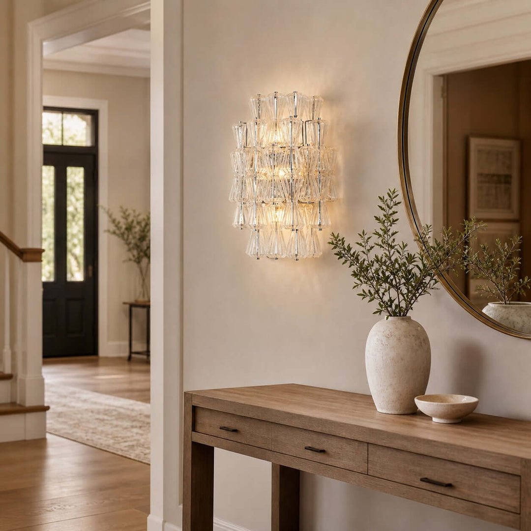 Virello Wall Sconce - Murano Glass Wall Sconce for Bedroom and Hallway