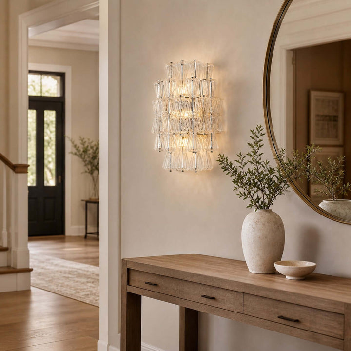 Virello Wall Sconce - Murano Glass Wall Sconce for Bedroom and Hallway