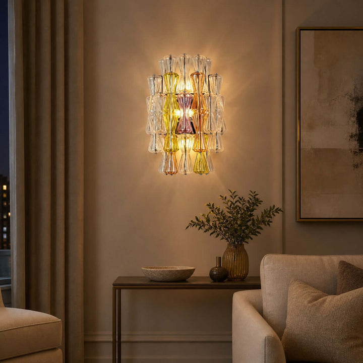 Virello Wall Sconce - Murano Glass Wall Sconce for Bedroom and Hallway