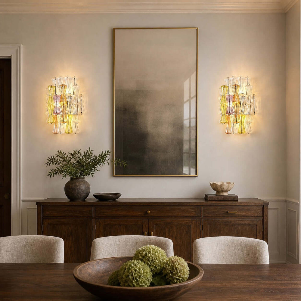 Virello Wall Sconce - Murano Glass Wall Sconce for Bedroom and Hallway