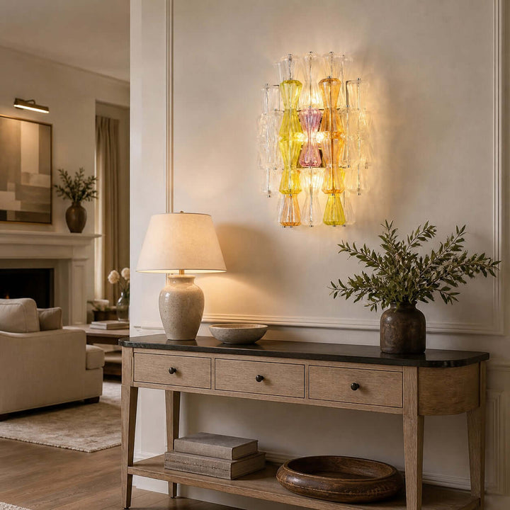 Virello Wall Sconce - Murano Glass Wall Sconce for Bedroom and Hallway