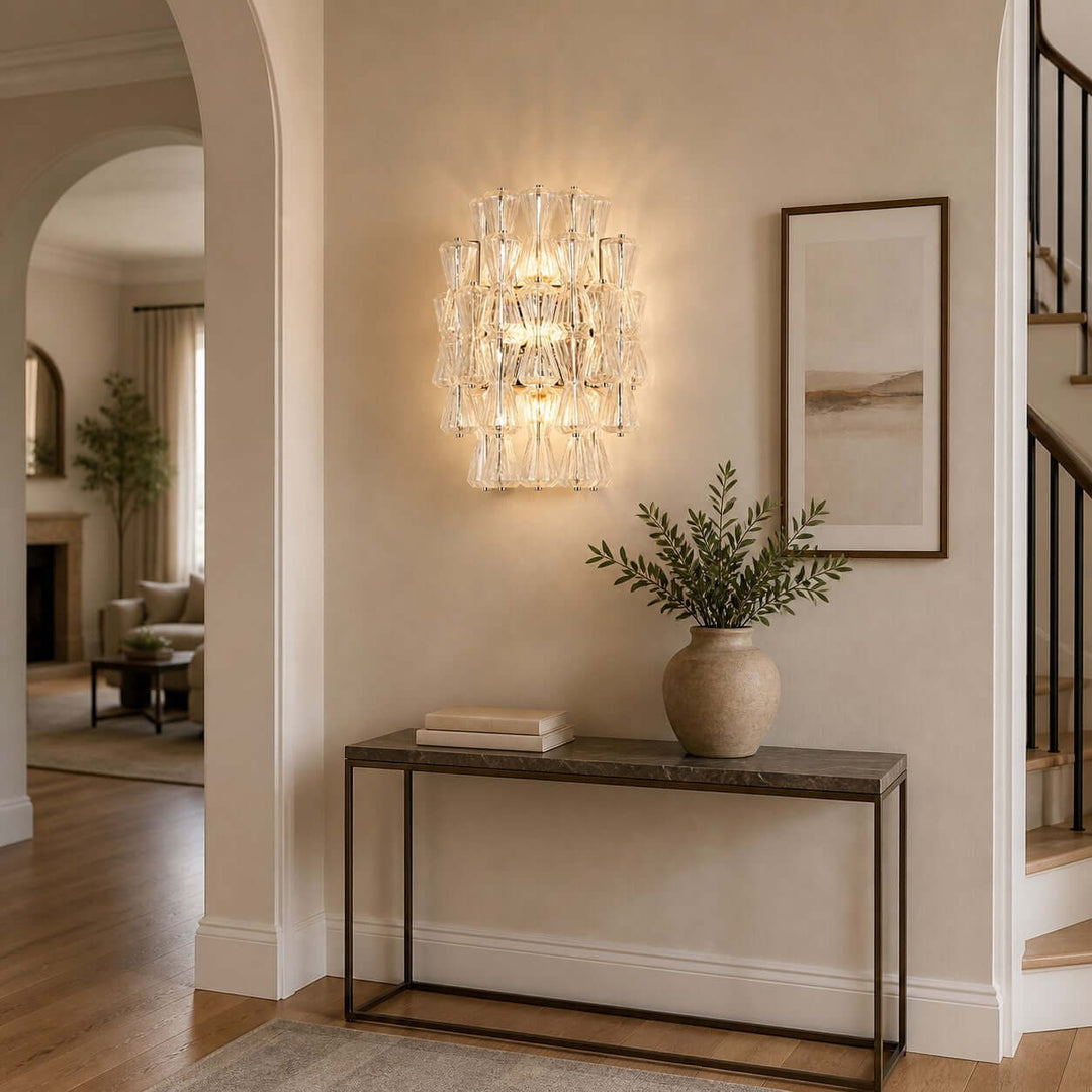Virello Wall Sconce - Murano Glass Wall Sconce for Bedroom and Hallway