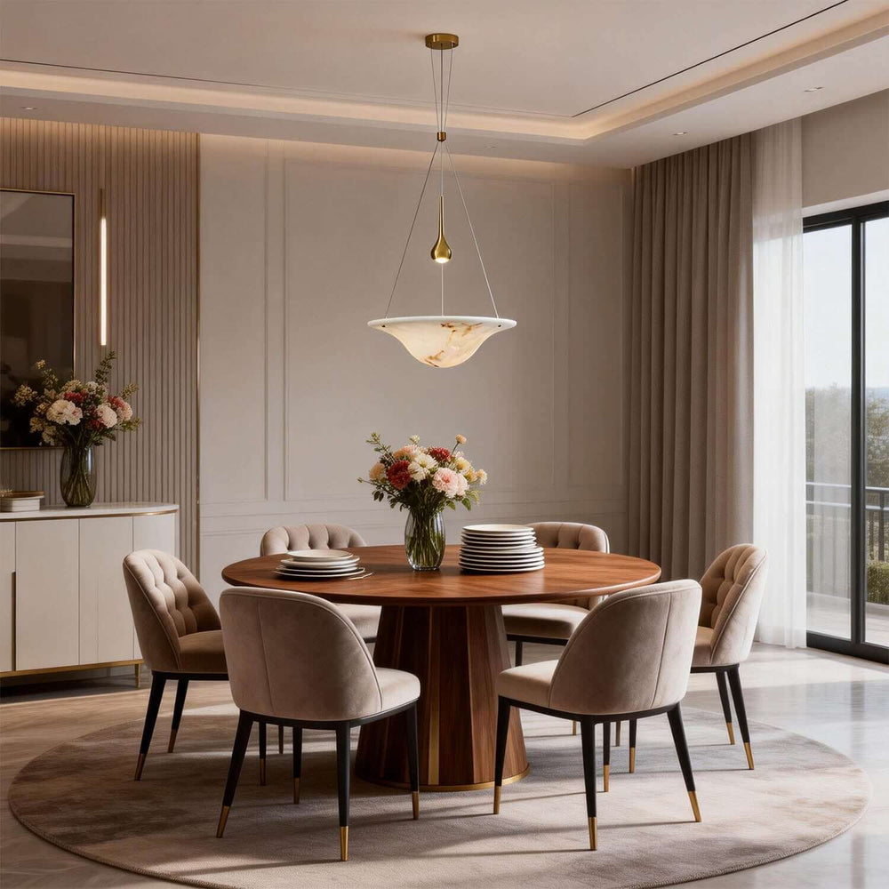 Viroza Chandelier - Stylish Resin Dining Area Lighting