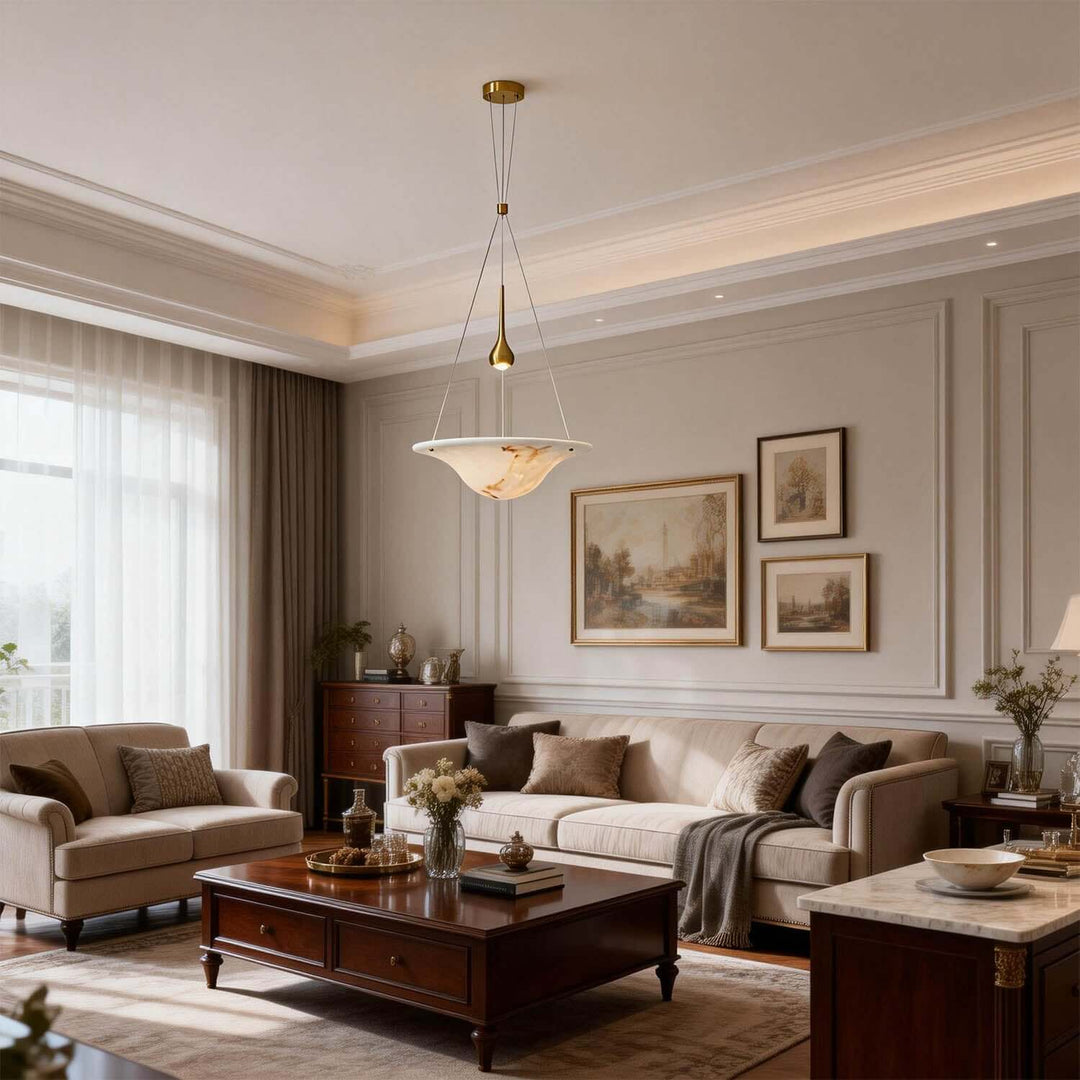Viroza Chandelier - Stylish Resin Dining Area Lighting