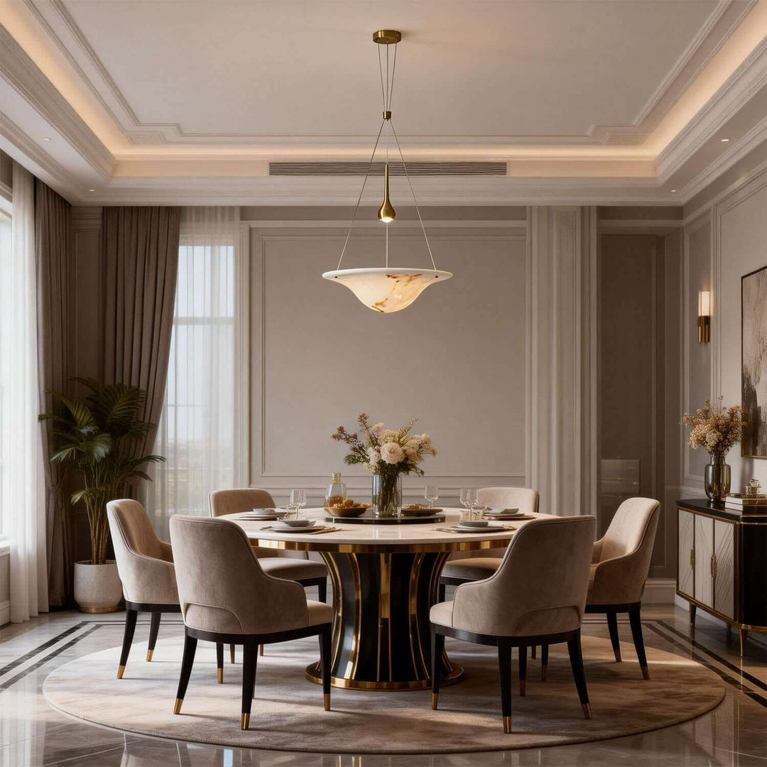 Viroza Chandelier - Stylish Resin Dining Area Lighting
