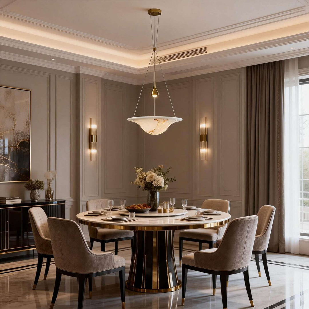 Viroza Chandelier - Stylish Resin Dining Area Lighting