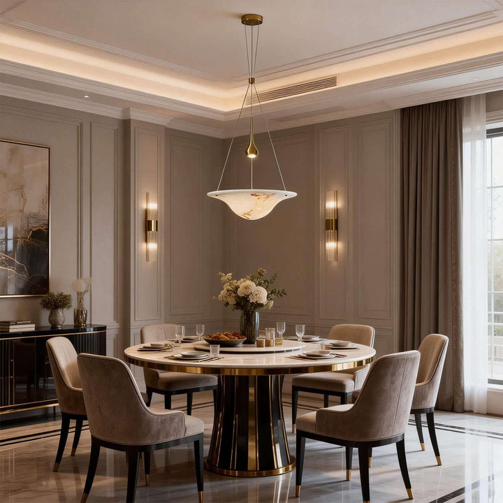 Viroza Chandelier - Stylish Resin Dining Area Lighting