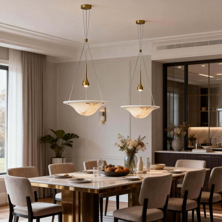 Viroza Chandelier - Stylish Resin Dining Area Lighting