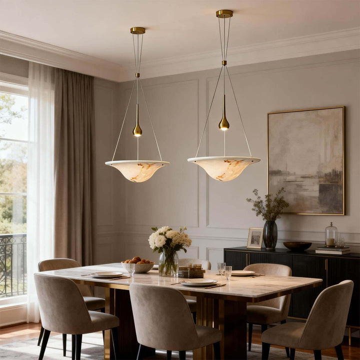 Viroza Chandelier - Stylish Resin Dining Area Lighting