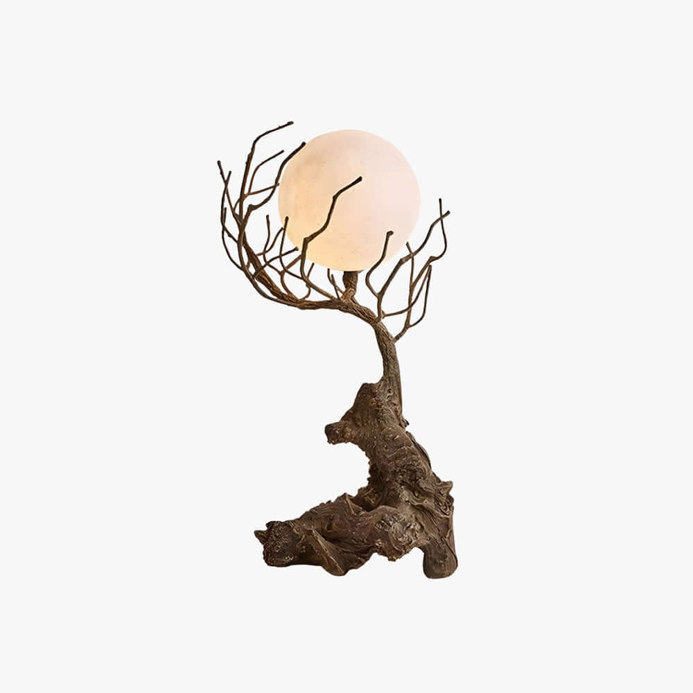 Vlorix Table Lamp - Wabi-Sabi Tree Trunk Resin Design
