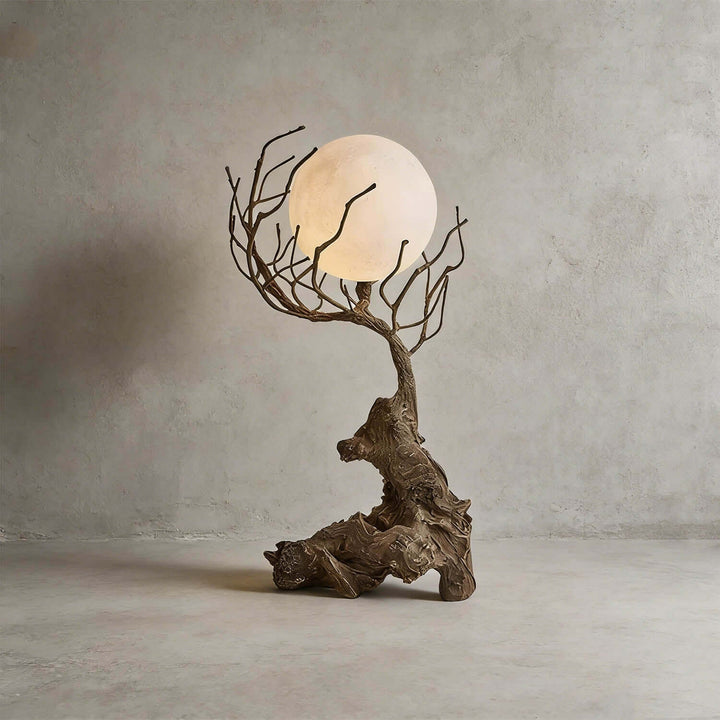 Vlorix Table Lamp - Wabi-Sabi Tree Trunk Resin Design