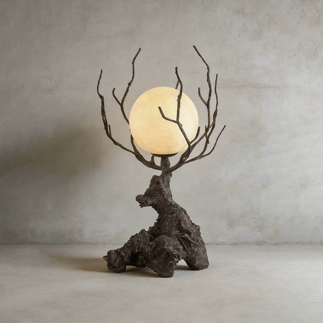 Vlorix Table Lamp - Wabi-Sabi Tree Trunk Resin Design