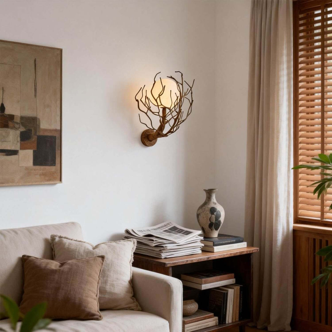 Vlorix Wall Light - Wabi-Sabi Tree Trunk Resin Design