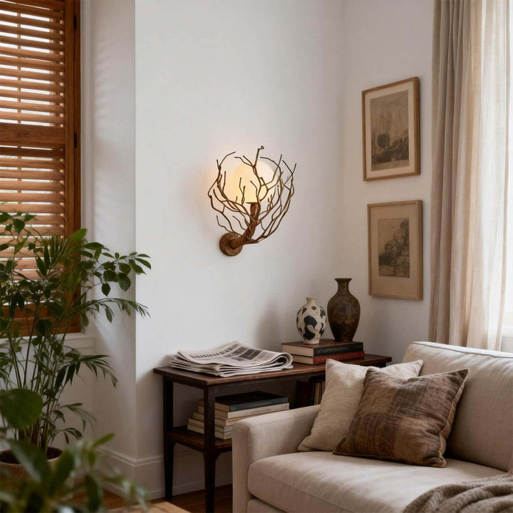 Vlorix Wall Light - Wabi-Sabi Tree Trunk Resin Design