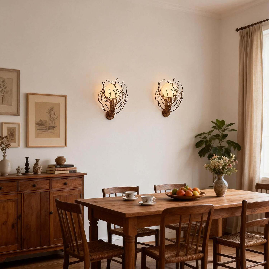 Vlorix Wall Light - Wabi-Sabi Tree Trunk Resin Design