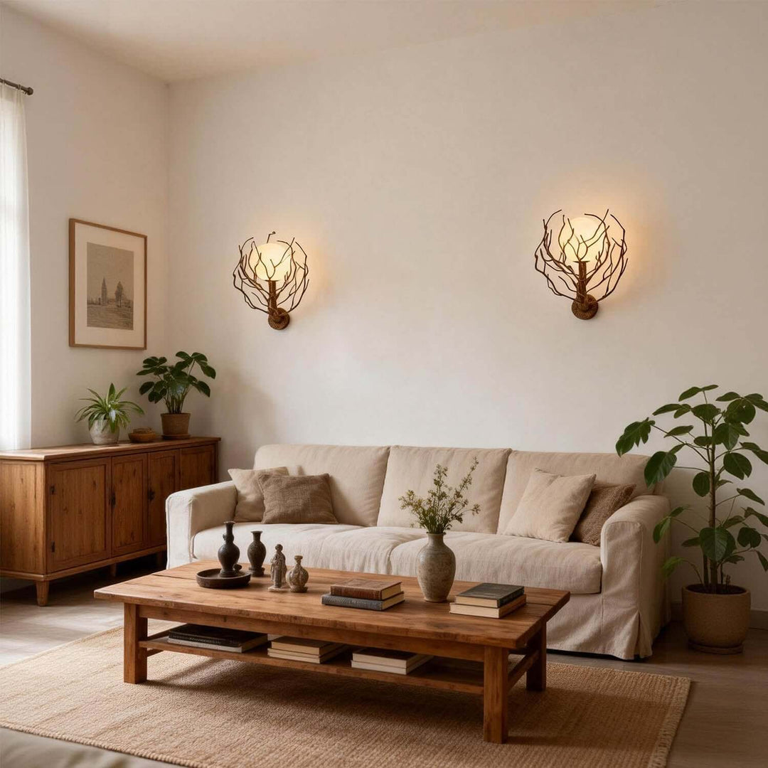 Vlorix Wall Light - Wabi-Sabi Tree Trunk Resin Design