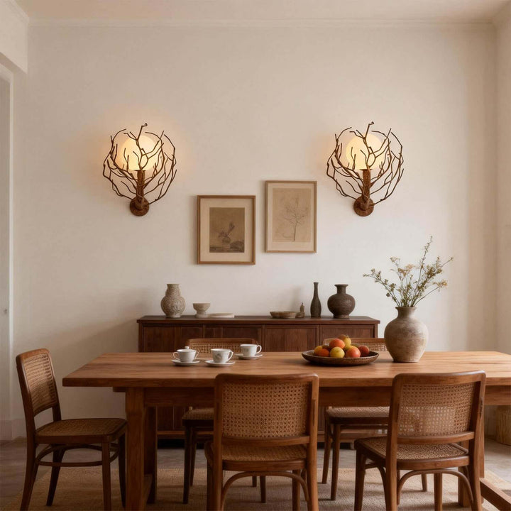 Vlorix Wall Light - Wabi-Sabi Tree Trunk Resin Design