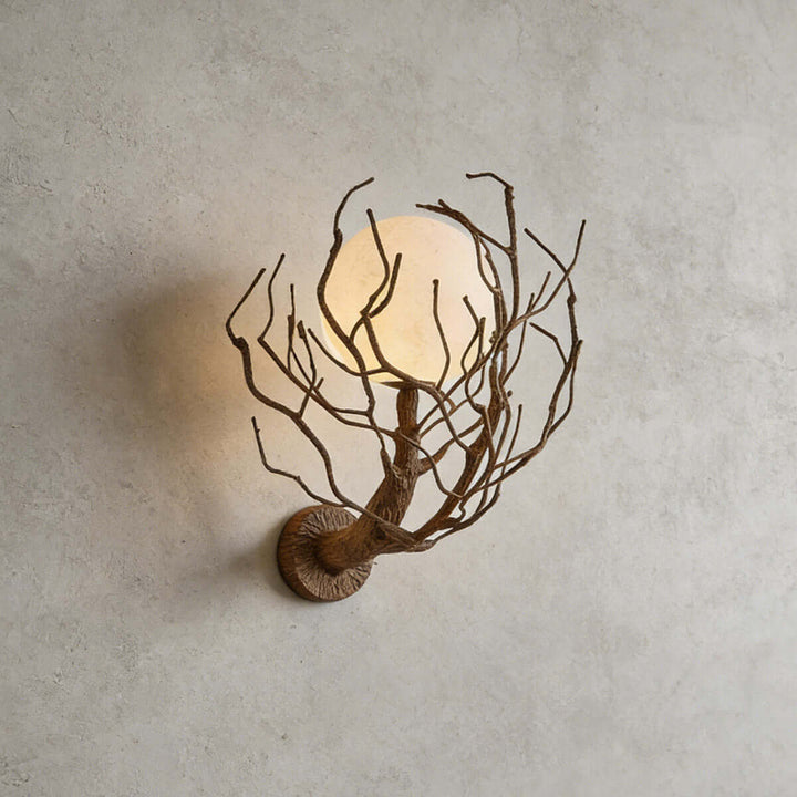Vlorix Wall Light - Wabi-Sabi Tree Trunk Resin Design