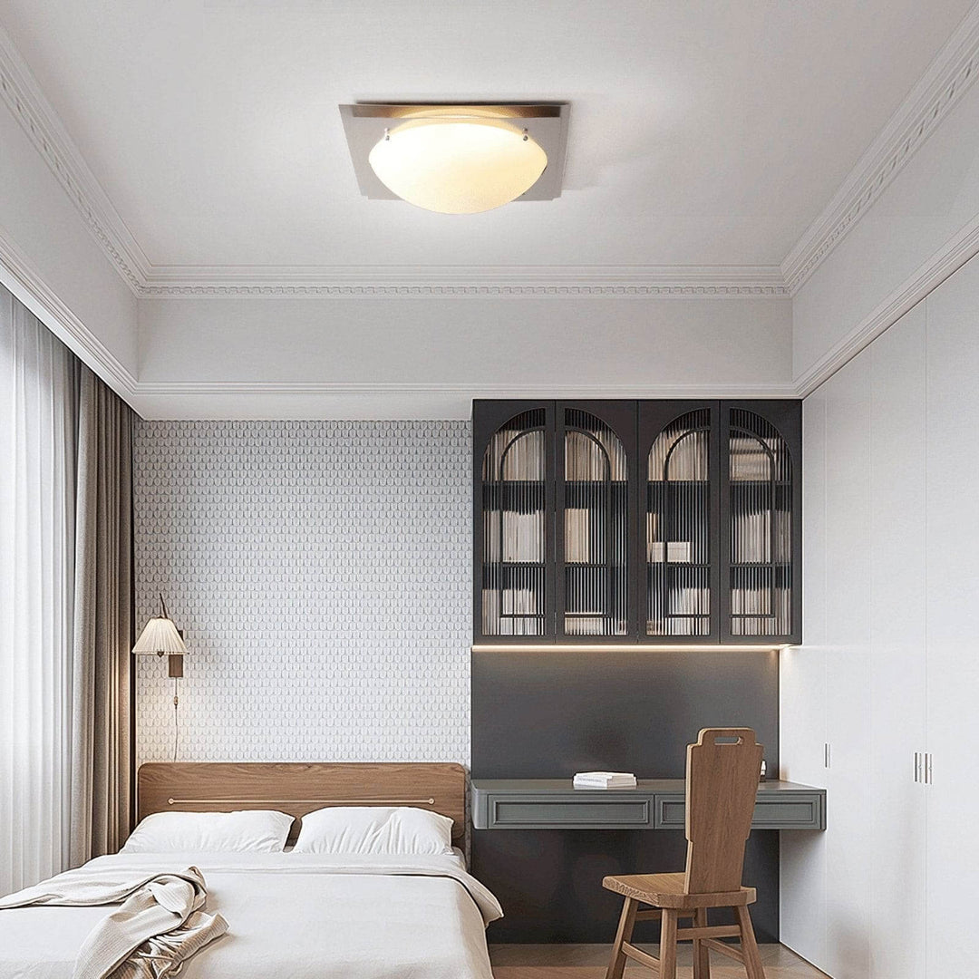 Vorela Ceiling Light – Simple and Luxurious Glass Bedroom Lamp