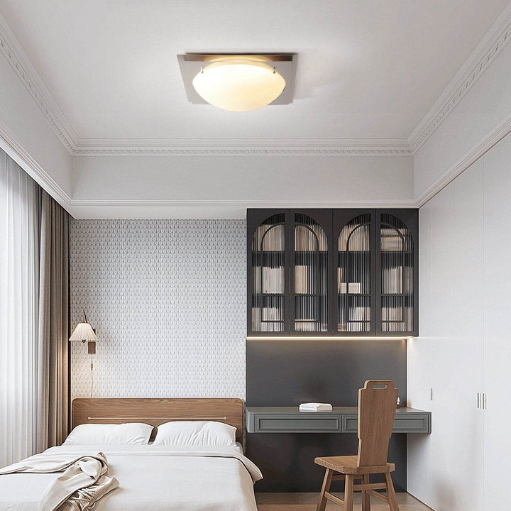 Vorela Ceiling Light – Simple and Luxurious Glass Bedroom Lamp