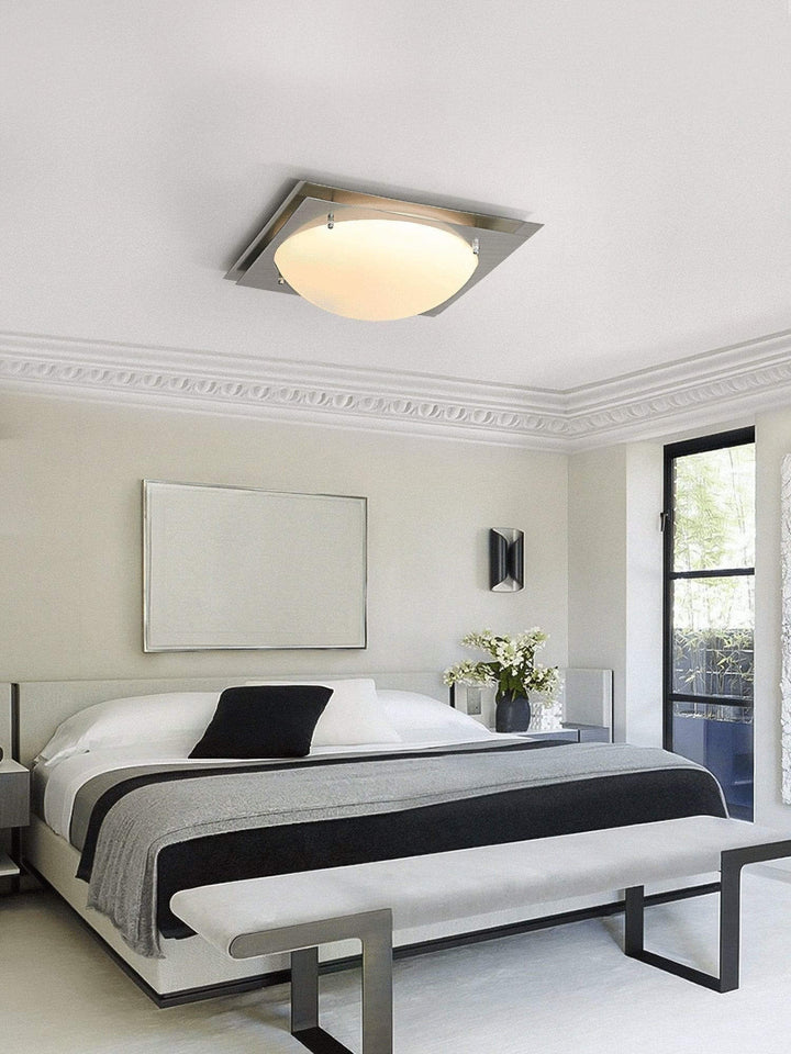 Vorela Ceiling Light – Simple and Luxurious Glass Bedroom Lamp