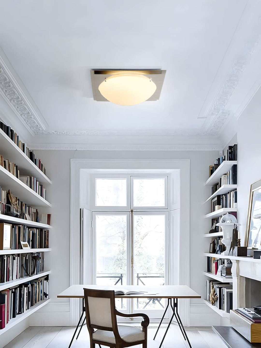 Vorela Ceiling Light – Simple and Luxurious Glass Bedroom Lamp