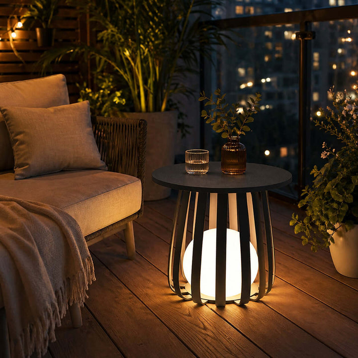 Voreli Floor Lamp - Modern Coffee Table Solar Floor Lamp