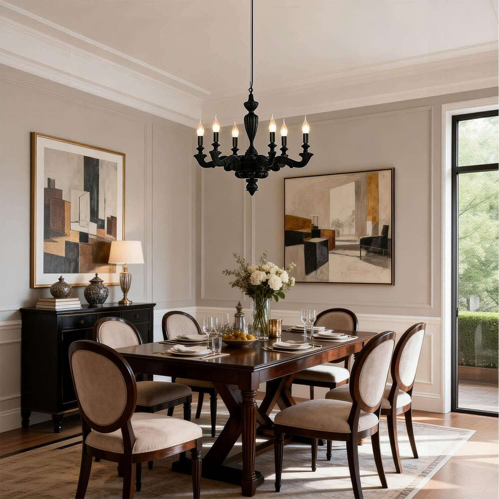 Vornaxa Chandelier – Nordic Resin Dining Room Chandelier