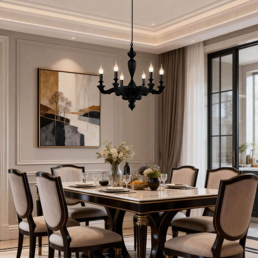 Vornaxa Chandelier – Nordic Resin Dining Room Chandelier