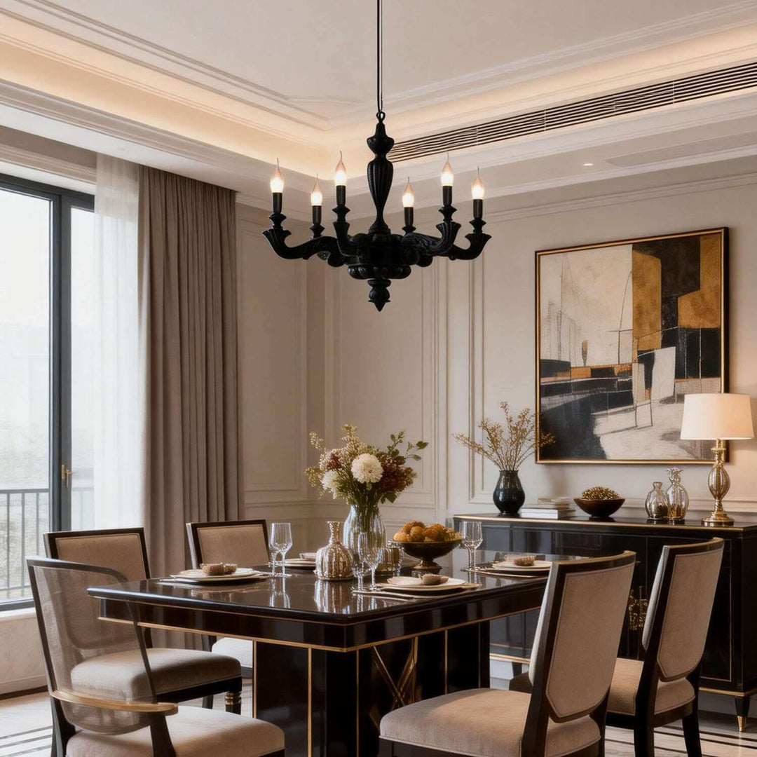 Vornaxa Chandelier – Nordic Resin Dining Room Chandelier
