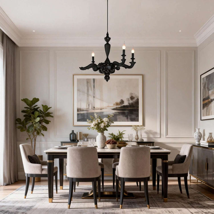 Vornaxa Chandelier – Nordic Resin Dining Room Chandelier