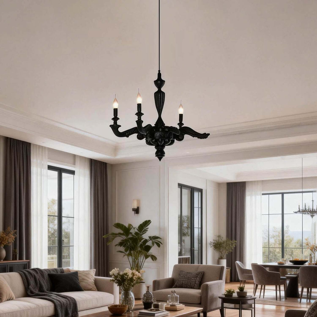 Vornaxa Chandelier – Nordic Resin Dining Room Chandelier