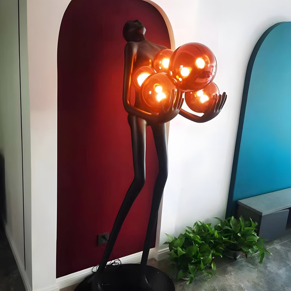 Vornix Floor Lamp – Modern Resin Art Decoration