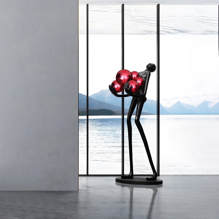 Vornix Floor Lamp – Modern Resin Art Decoration