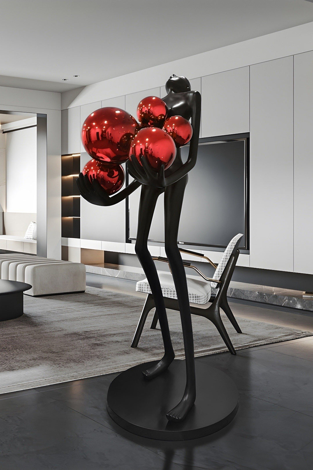 Vornix Floor Lamp – Modern Resin Art Decoration