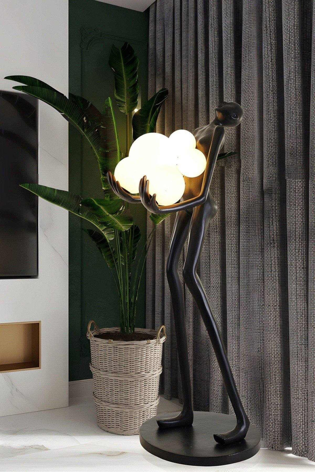 Vornix Floor Lamp – Modern Resin Art Decoration