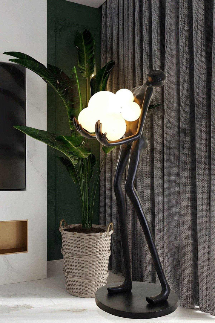 Vornix Floor Lamp – Modern Resin Art Decoration