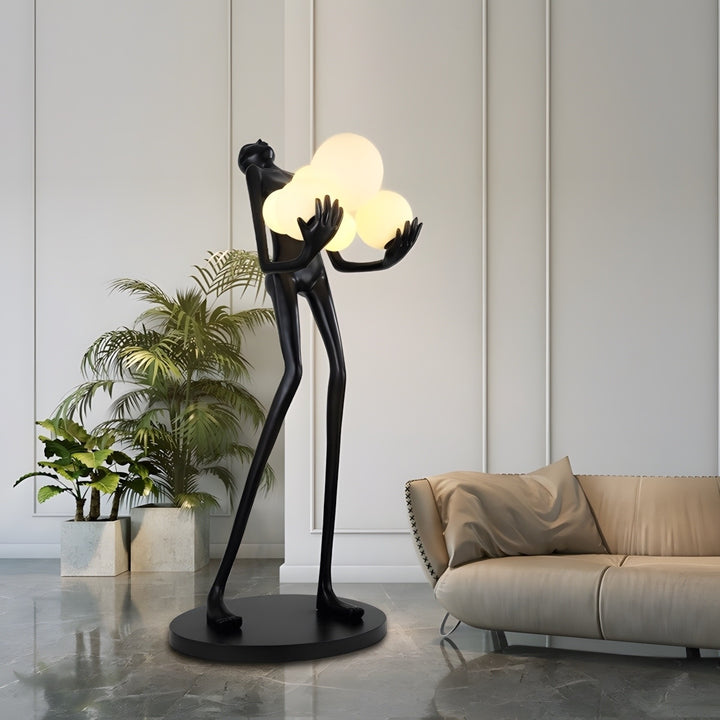 Vornix Floor Lamp – Modern Resin Art Decoration