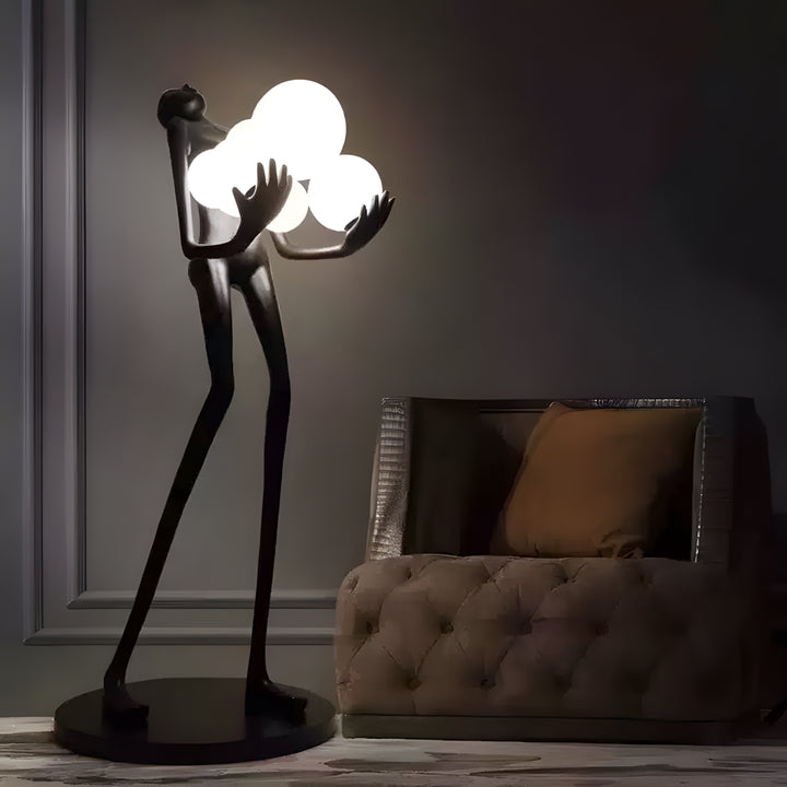 Vornix Floor Lamp – Modern Resin Art Decoration