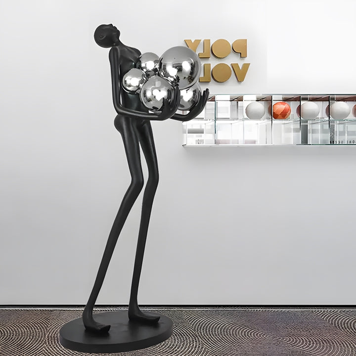 Vornix Floor Lamp – Modern Resin Art Decoration
