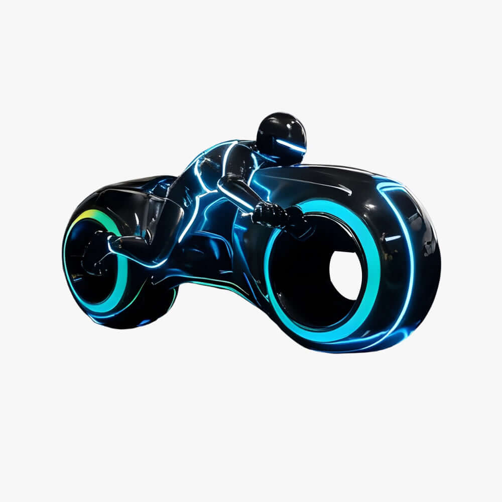 Vortix Art Deco Floor Lamp – Resin Sculpture for Living Room