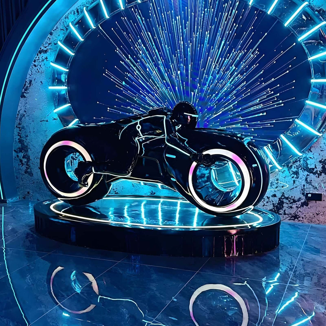 Vortix Art Deco Floor Lamp – Resin Sculpture for Living Room