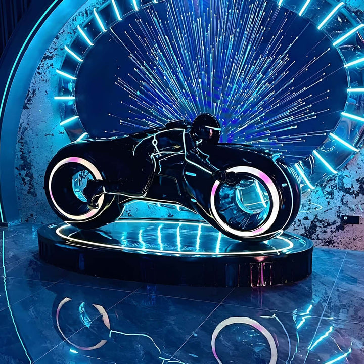 Vortix Art Deco Floor Lamp – Resin Sculpture for Living Room