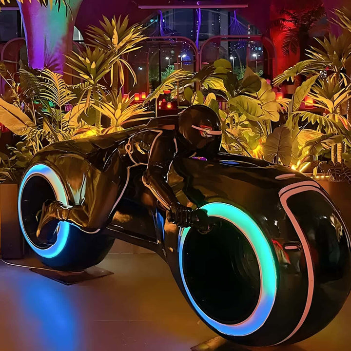 Vortix Art Deco Floor Lamp – Resin Sculpture for Living Room