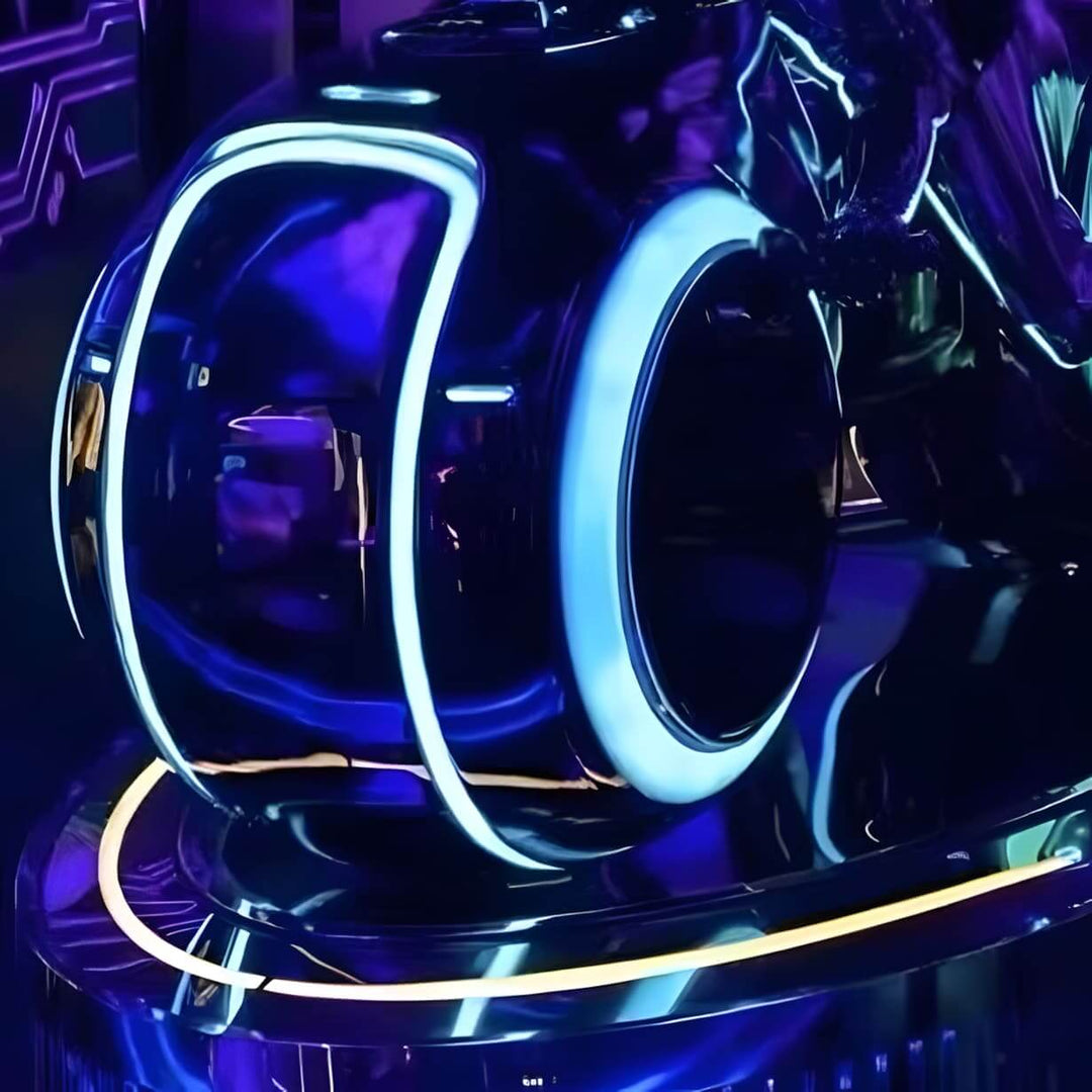 Vortix Art Deco Floor Lamp – Resin Sculpture for Living Room