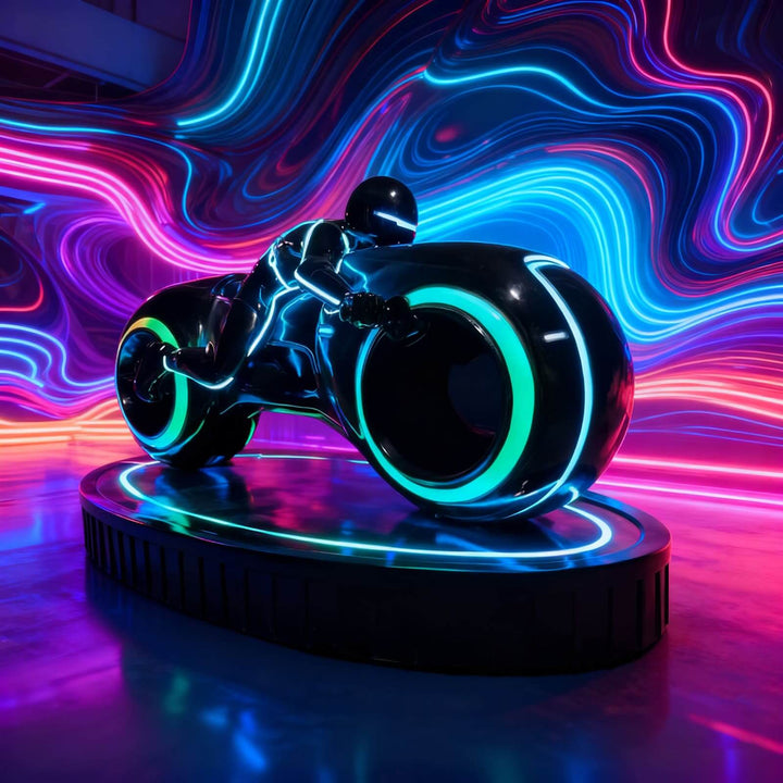 Vortix Art Deco Floor Lamp – Resin Sculpture for Living Room