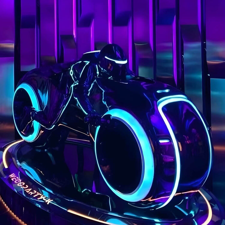 Vortix Art Deco Floor Lamp – Resin Sculpture for Living Room