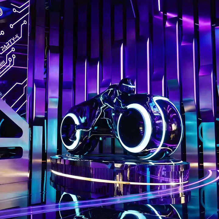 Vortix Art Deco Floor Lamp – Resin Sculpture for Living Room